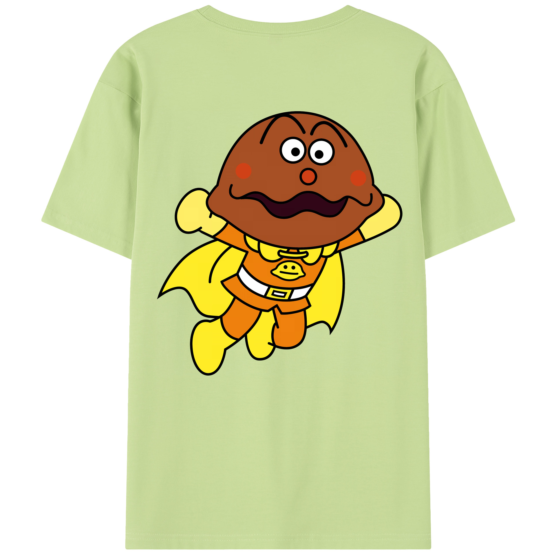 （画像用） アンパンマン Anpanman 綿100％半袖Tシャツ（背面プリント）
